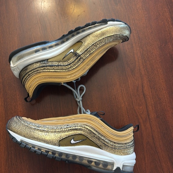 Nike Air Max 97 Woman’s Gold and Black Sneakers - Picture 6 of 12